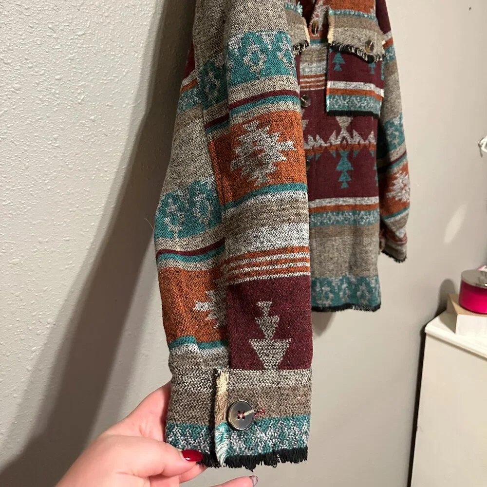 Shero Aztec Button Up Jacket - Picture 4 of 7